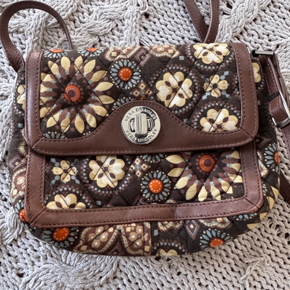 Vera Bradley Patricia Crossbody Bag in the retired Canyon pattern